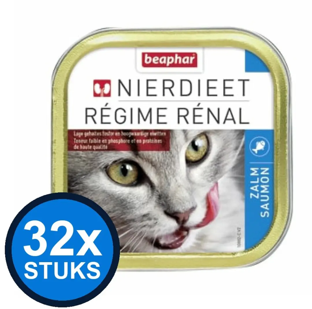 32x Beaphar Nierdieet Kat Zalm