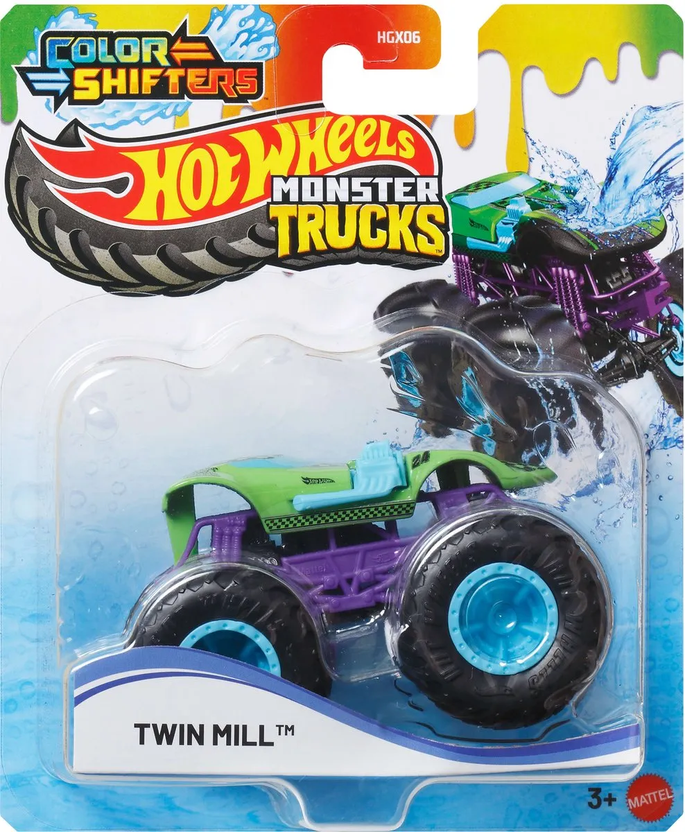 Hot Wheels Color Shifters Twin Mill Monstertruck JDV94