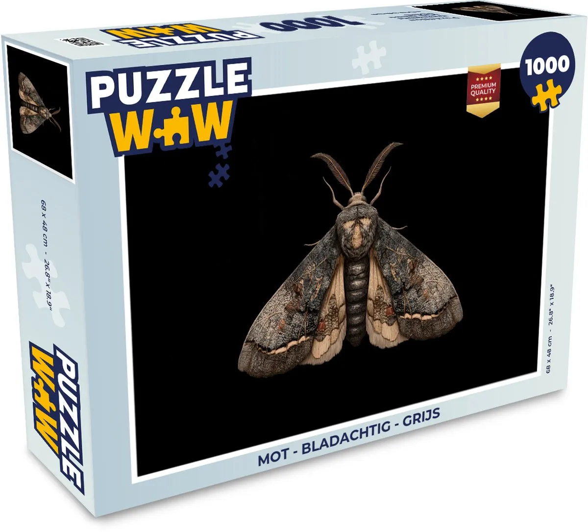 PuzzleWow Mot Bladachtig Legpuzzel 1000 Stuks