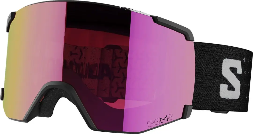 Salomon S/view Sigma Skibril Unisex Zwart/roze
