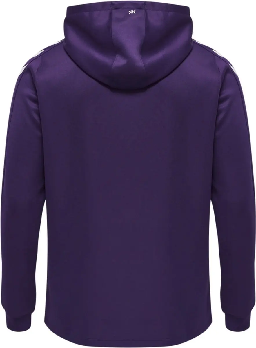 Hummel Hmlcore XK Poly Zip Hoodie - Acai/Wit - 3XL - afbeelding 3 van 3