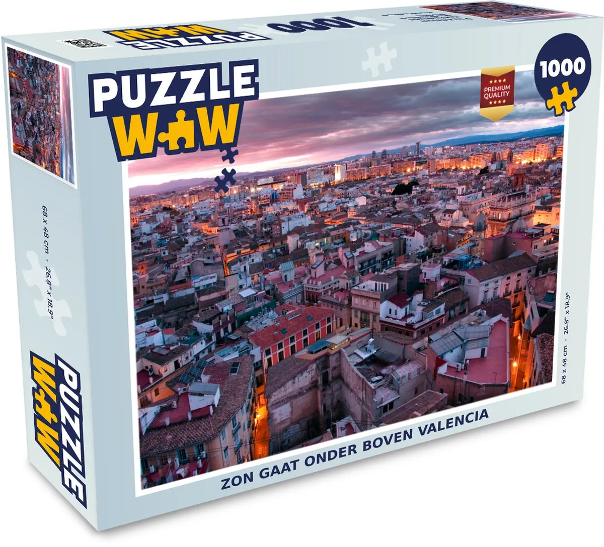PuzzleWow Valencia Legpuzzel 1000 Stuks - Multicolor