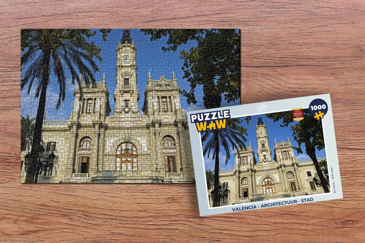 PuzzleWow Valencia Legpuzzel 1000 Stuks - Multicolor