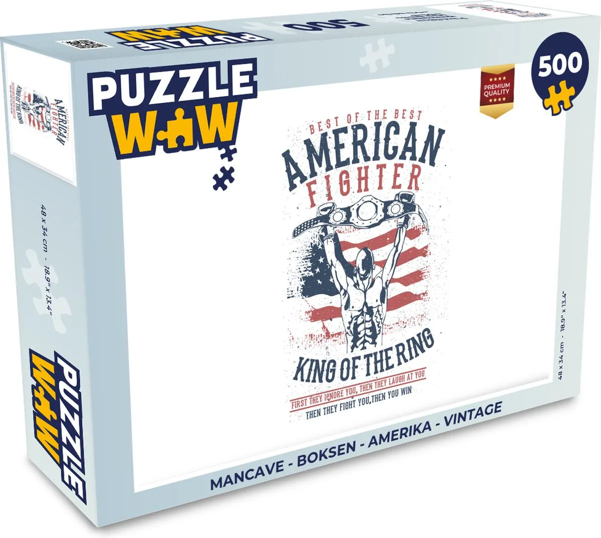 PuzzleWow Mancave Legpuzzel 500 Stuks