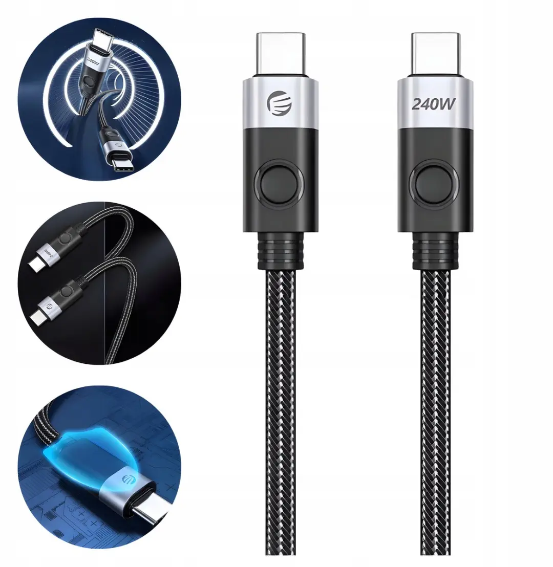 ORICO USB-C naar USB-C Kabel 240W 1,5m