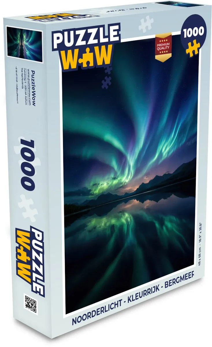 PuzzleWow Noorderlicht Legpuzzel 1000 Stuks