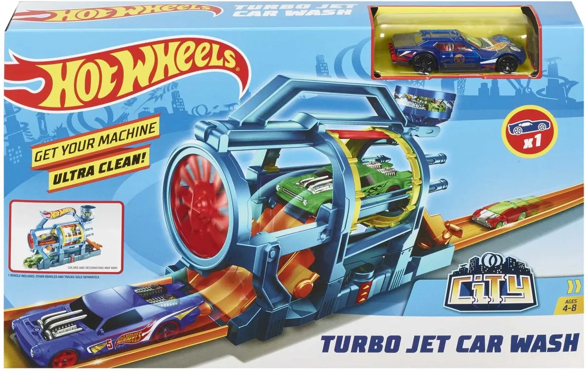 Hot Wheels Turbo Jet FJN35 Racebaan - Turbo Jet