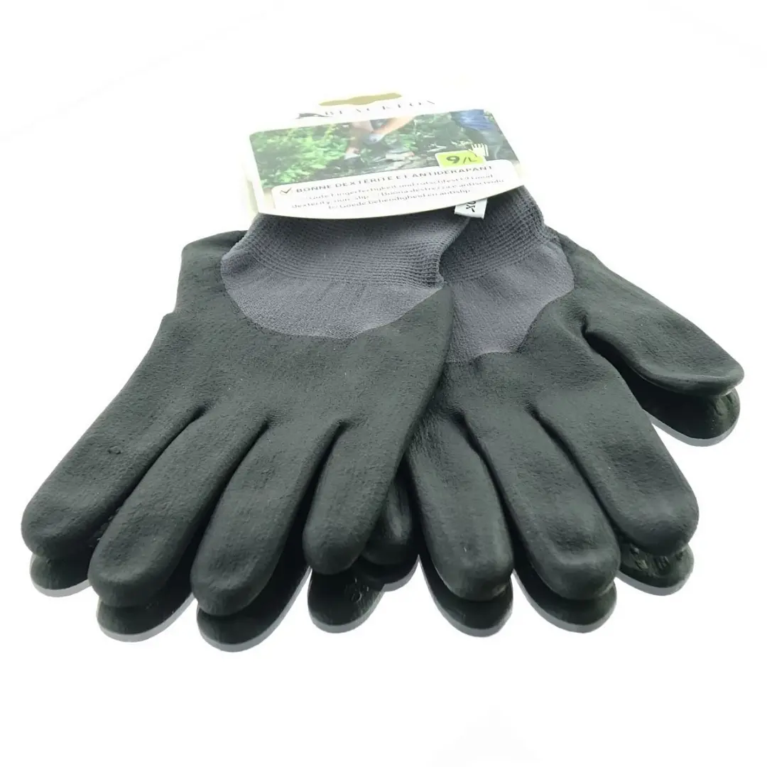 Blackfox Tuinhandschoenen antislip grijs-zwart maat 9/L