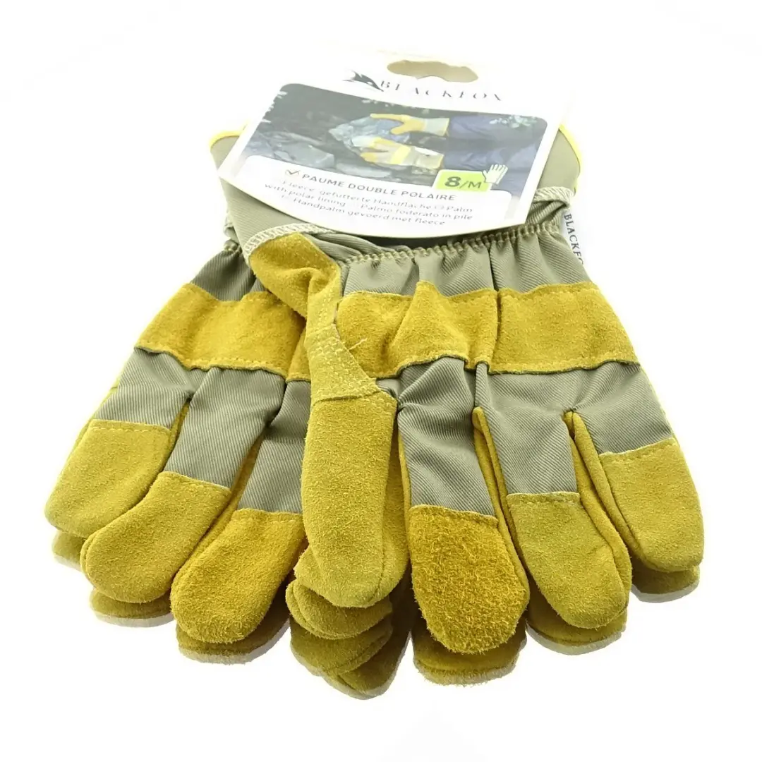 Blackfox Tuinhandschoenen fleece okergeel maat 8/M