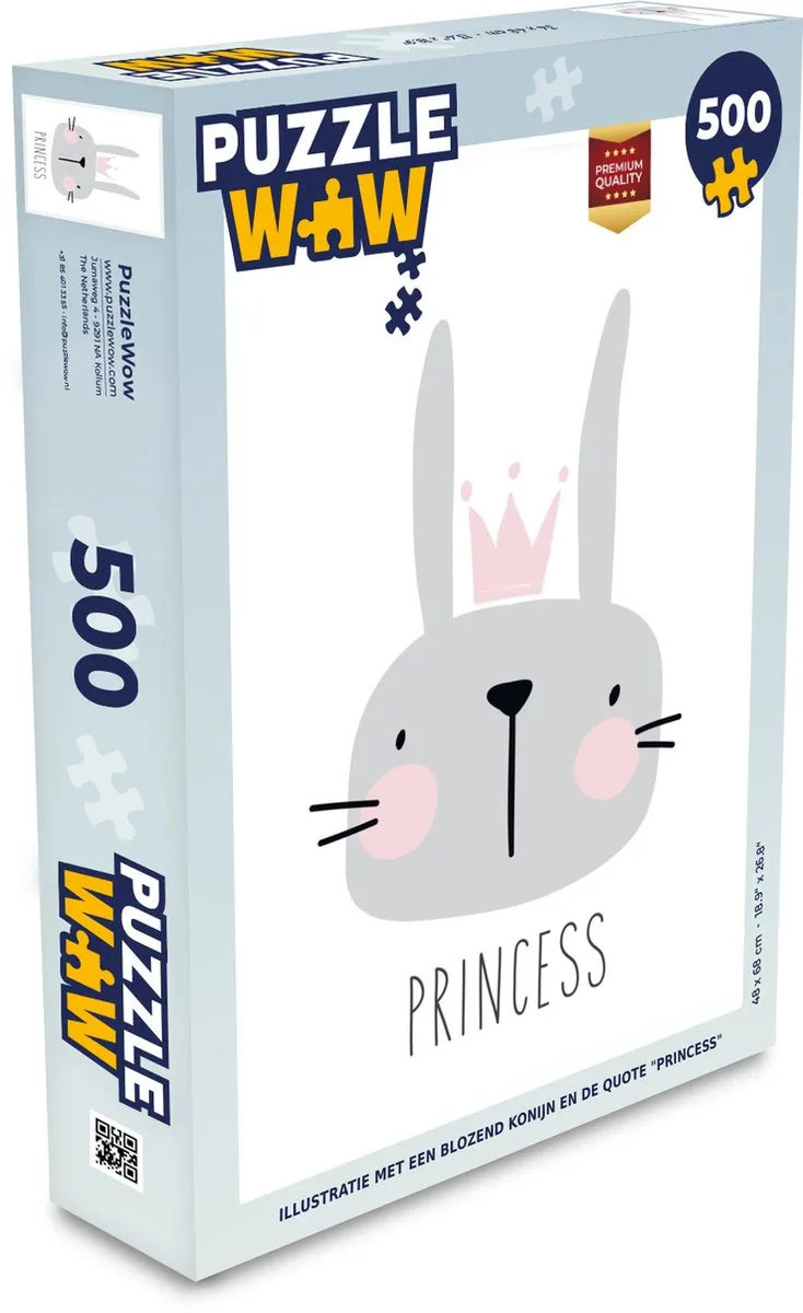 PuzzleWow Princess Legpuzzel 500 Stuks