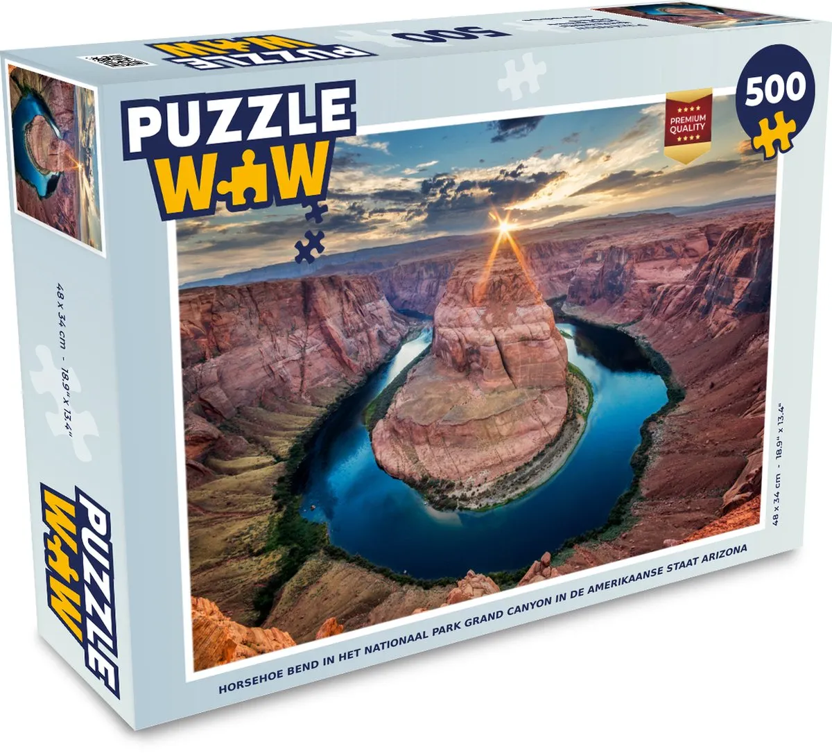 PuzzleWow Horsehoe Bend Grand Canyon Legpuzzel 500 Stuks