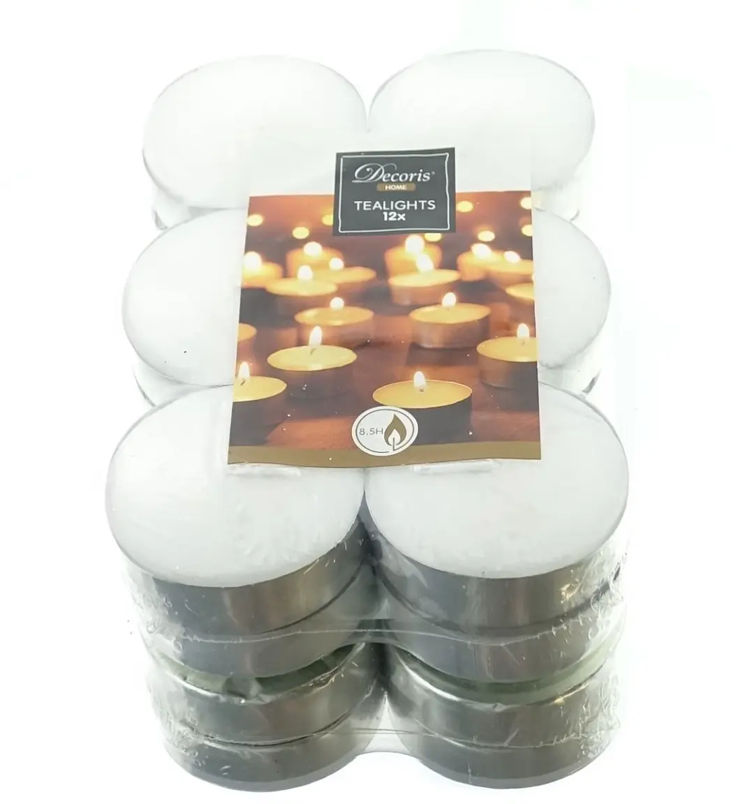 Kaemingk waxinelichtjes wit 6 cm 12 stuks