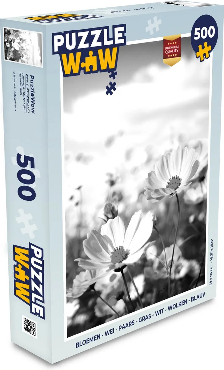 PuzzleWow Bloemenwei Legpuzzel 500 Stuks