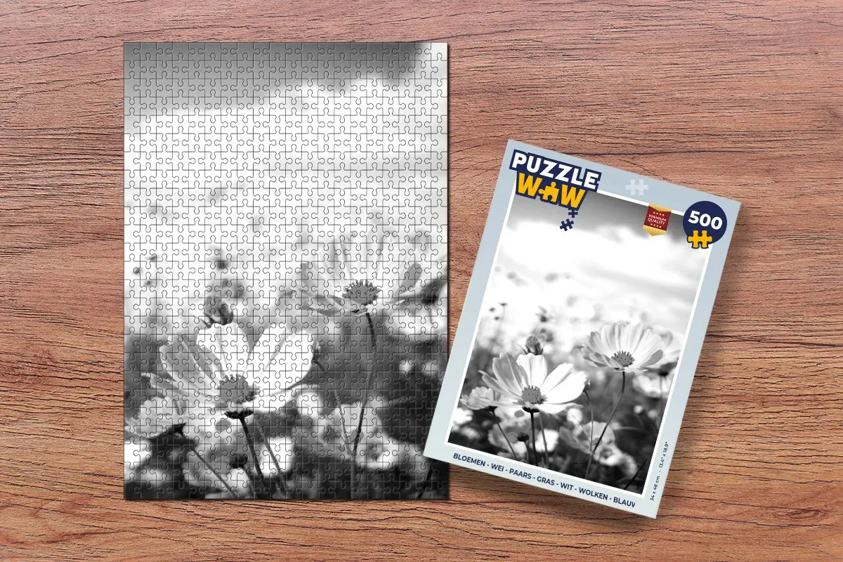 PuzzleWow Bloemenwei Legpuzzel 500 Stuks - Multicolor