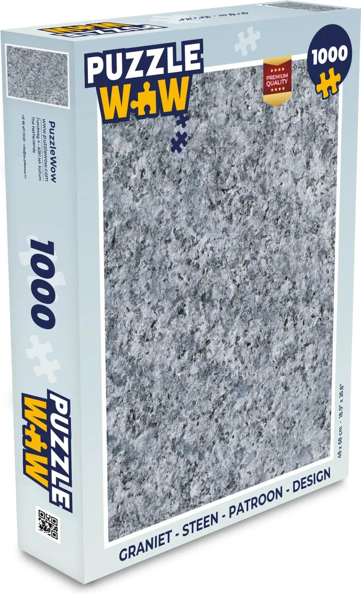 PuzzleWow Graniet Legpuzzel 1000 Stuks