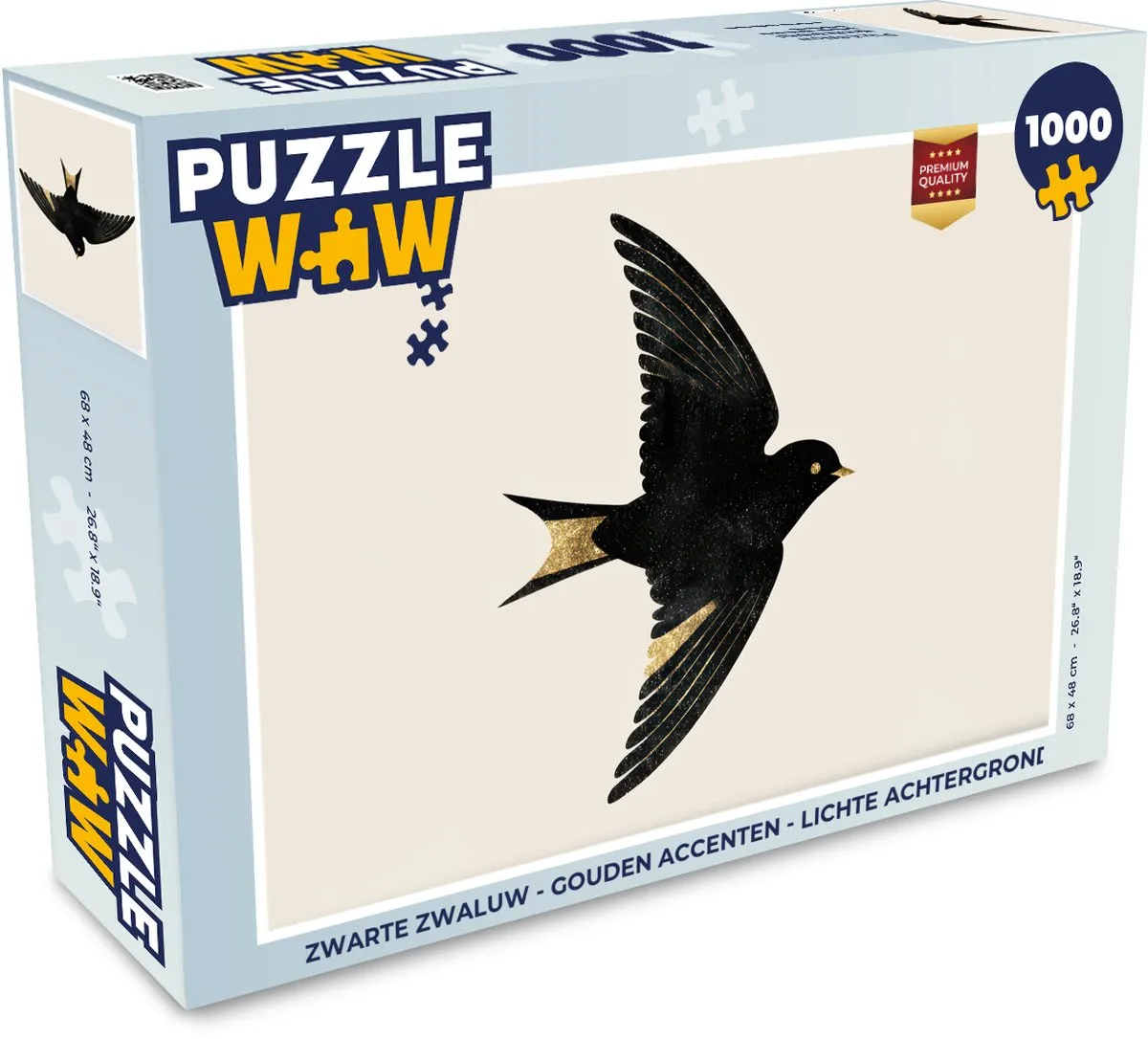 PuzzleWow Puzzel Zwarte Zwaluw 1000 Stuks