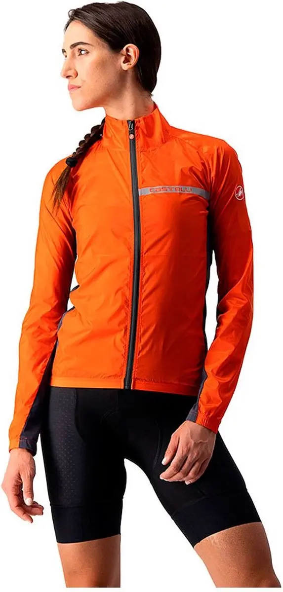 Castelli SQUADRA STRETCH fietsjas Dames Fiery Red/Dark Gray