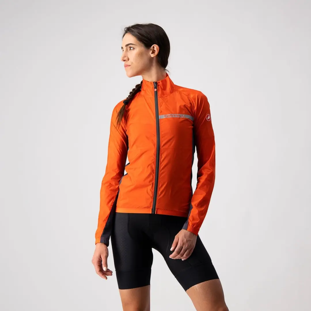 Castelli Squadra Stretch Fietsjas Dames - M - Fiery Red/Dark Gray - afbeelding 6 van 6