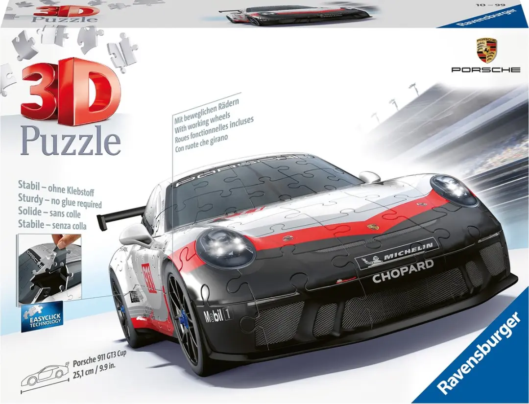 Ravensburger Porsche GT3 Cup 3D Puzzel 108 Stuks