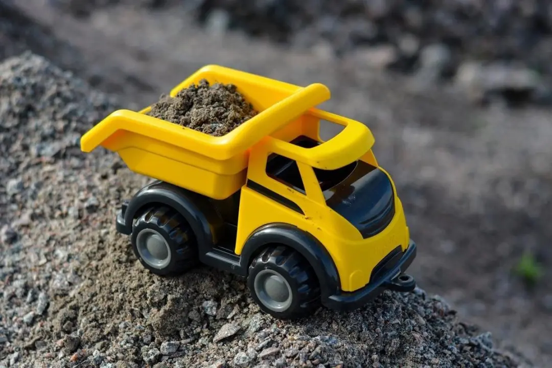 Viking Toys Bouwplaats grote tractor met voorlader Geel - afbeelding 3 van 6