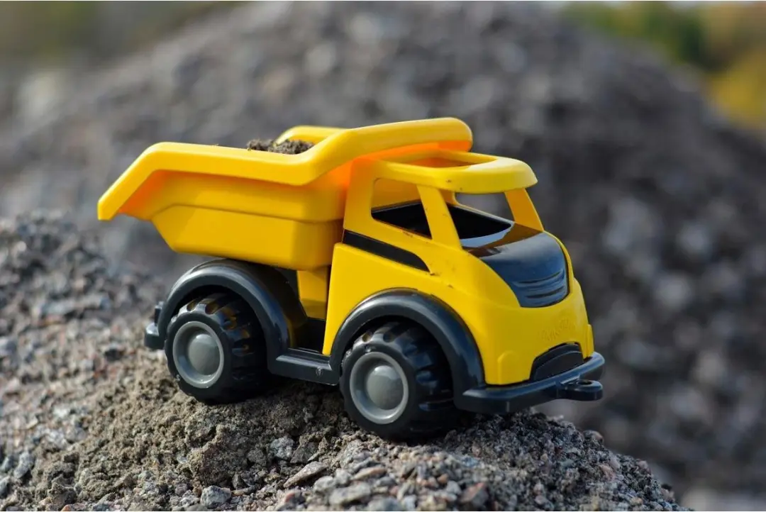 Viking Toys Bouwplaats grote tractor met voorlader Geel - afbeelding 4 van 6