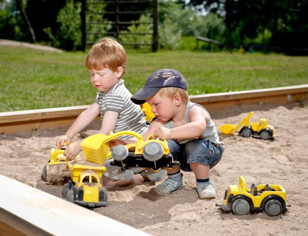 Viking Toys Bouwplaats grote tractor met voorlader Geel - afbeelding 5 van 6