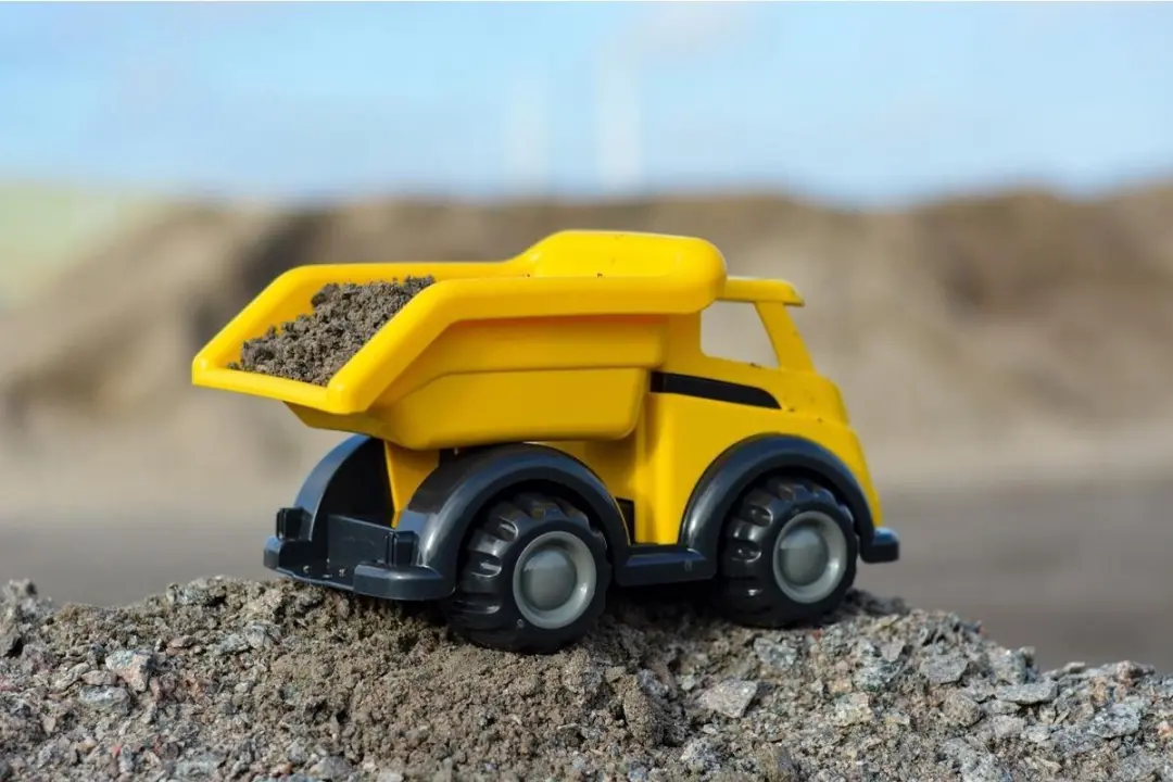 Viking Toys Bouwplaats grote tractor met voorlader Geel - afbeelding 2 van 6