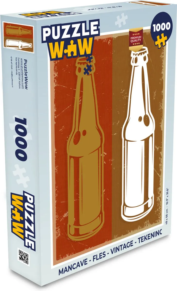 PuzzleWow Mancave Legpuzzel 1000 Stuks