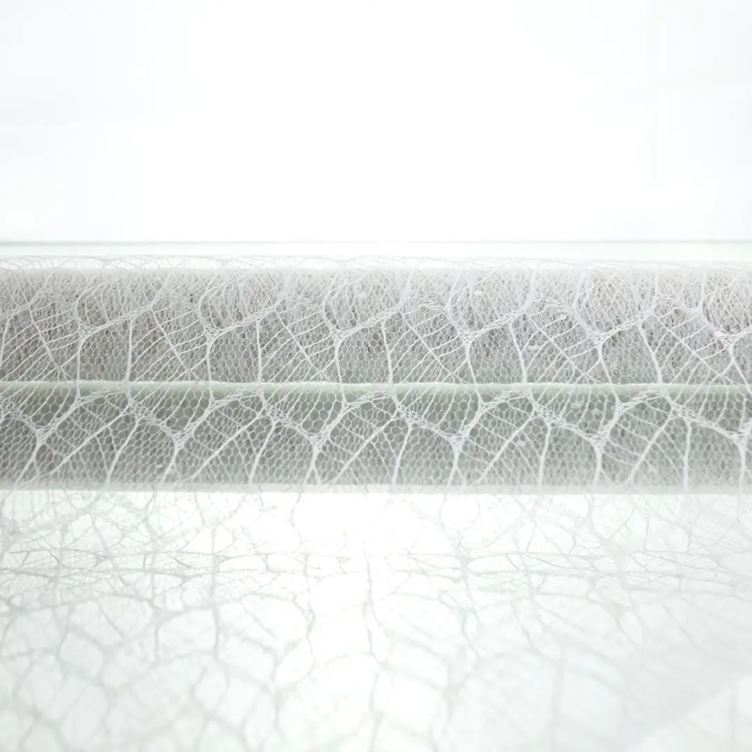 Kaemingk Decoratiestof Wit met Bladstructuur 200 x 35 cm