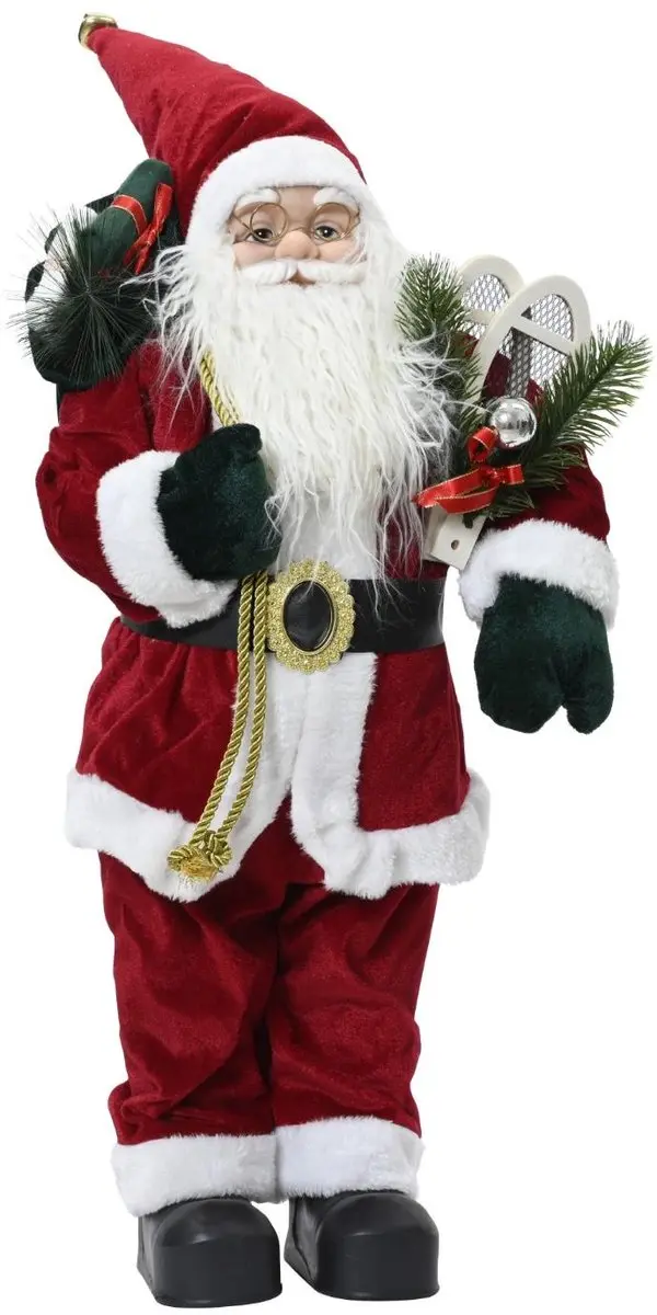 Kerstman met sneeuwraketten