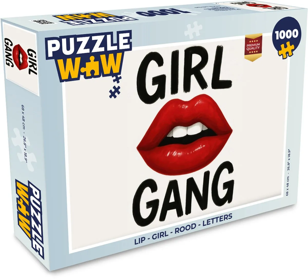 PuzzleWow Lip Legpuzzel 1000 Stuks