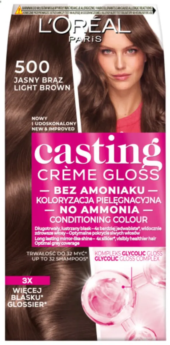 L'Oréal Paris Casting Crème Gloss Haarverf 500 Licht Bruin - 118ml