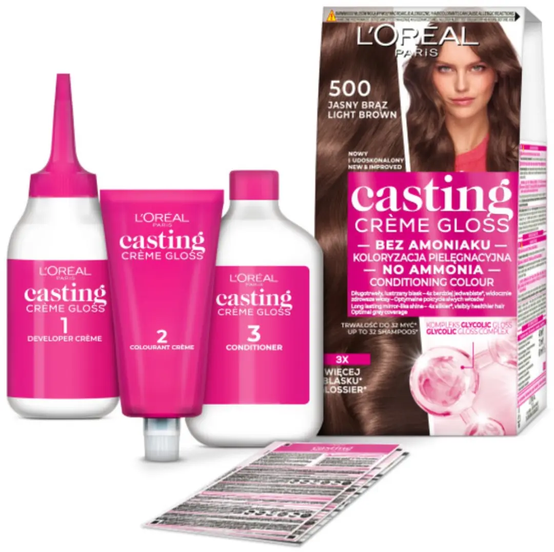 L'Oréal Paris Casting Crème Gloss Haarverf 500 Licht Bruin - 118ml