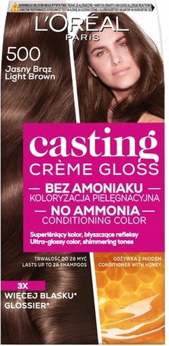 L'Oréal Paris Casting Crème Gloss Haarverf 500 Licht Bruin - 118ml