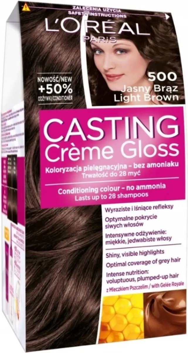 L'Oréal Paris Casting Crème Gloss Haarverf 500 Licht Bruin