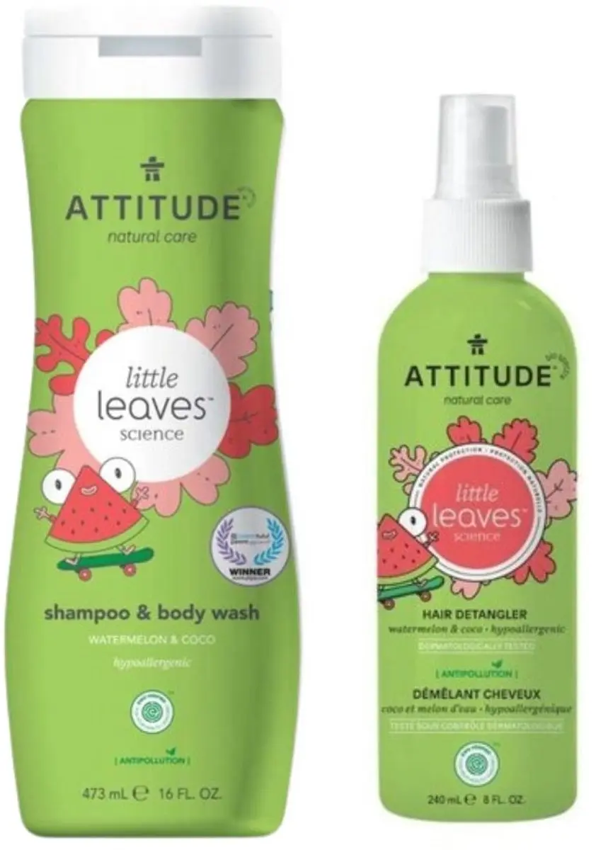 Attitude Little Leaves Watermelon Cocos Hair Set