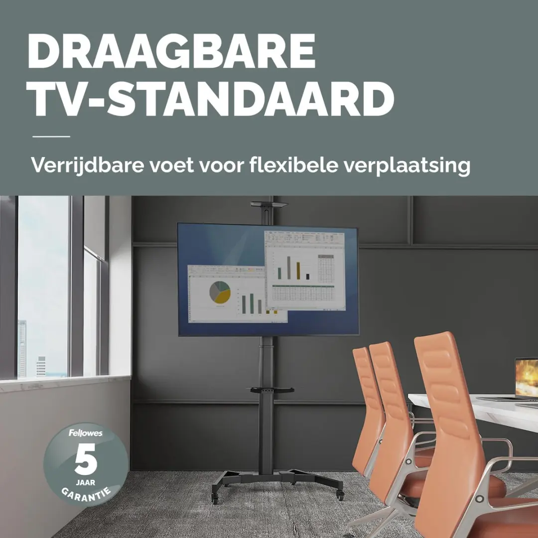 Fellowes 100136877 Verrijdbare TV Standaard 70"