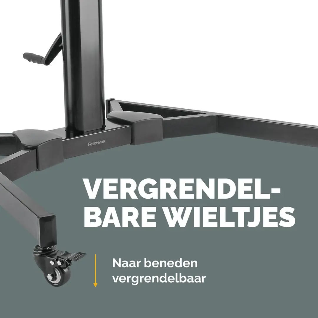 Fellowes 100136877 Verrijdbare TV Standaard 70" - 50 kg - Zwart