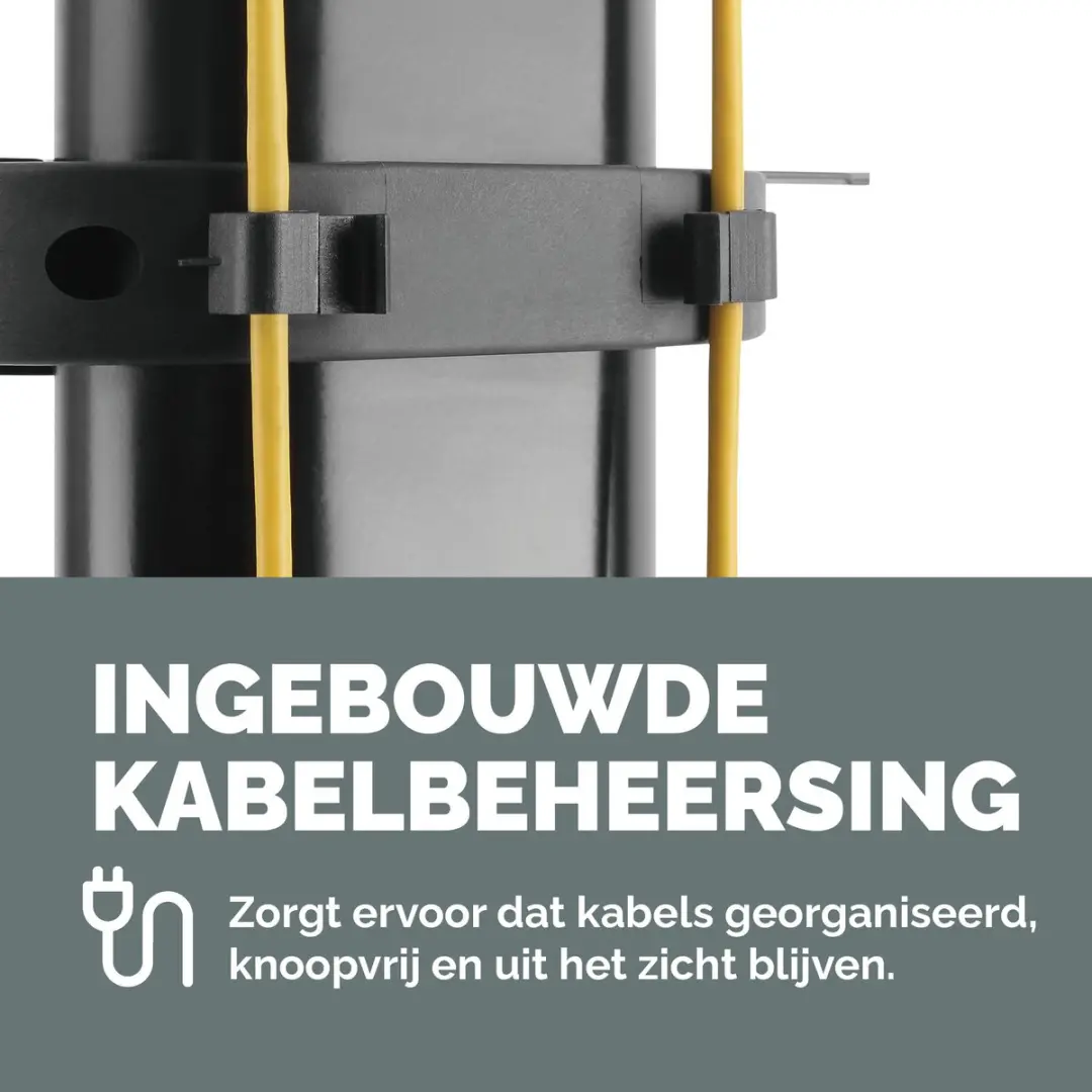 Fellowes 100136877 Verrijdbare TV Standaard 70" - 50 kg - Zwart