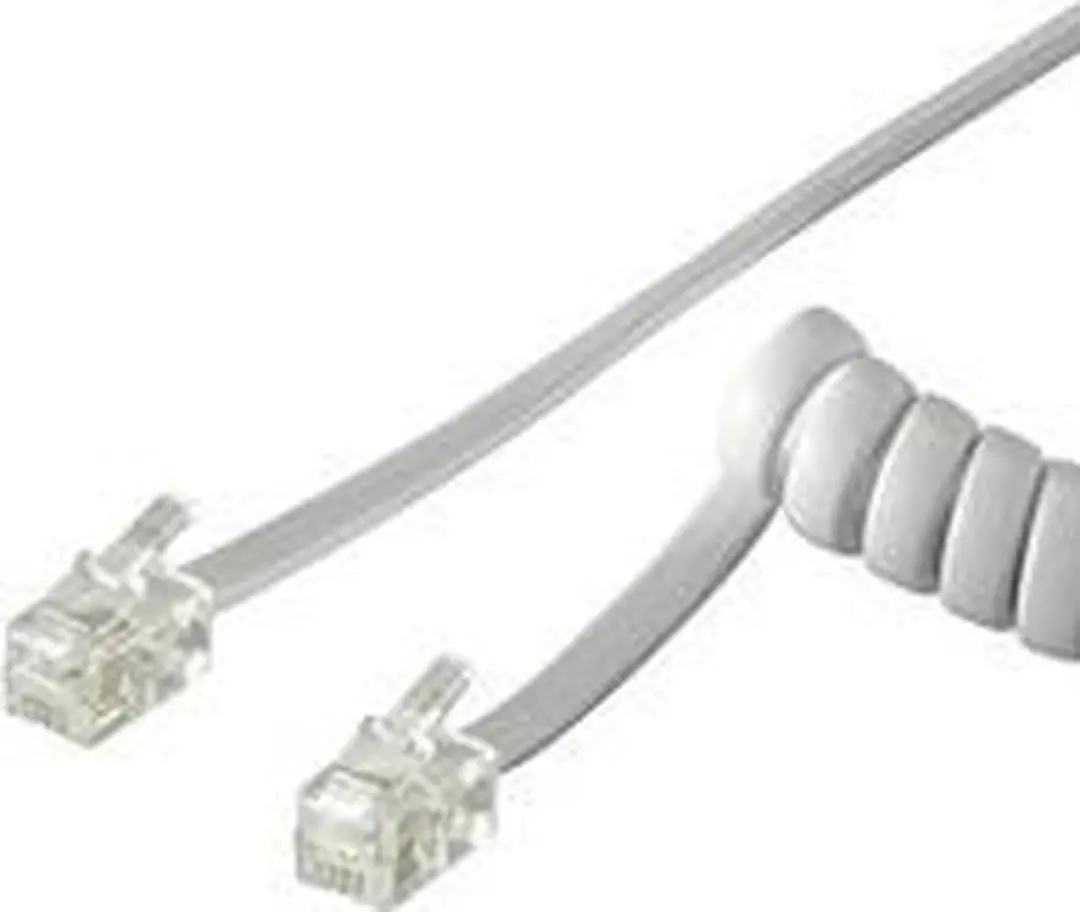 Goobay Telefoonhoorn Spiraalkabel CCA RJ10 - 1 Stuk