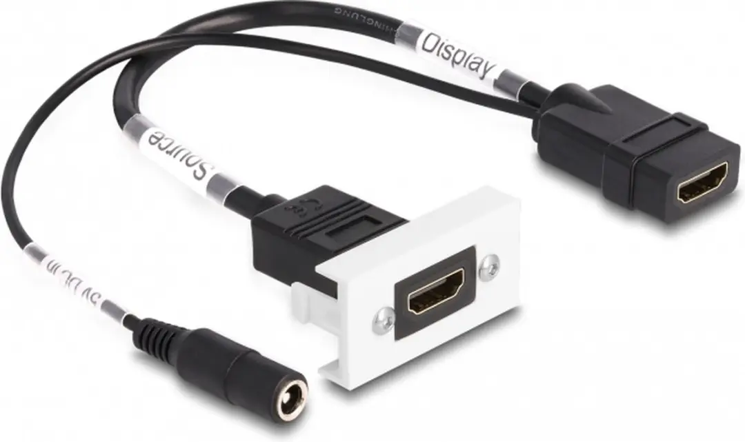 Delock Easy 45 HDMI 4K 60Hz Module - 22.5x45mm - Zwart - afbeelding 2 van 2