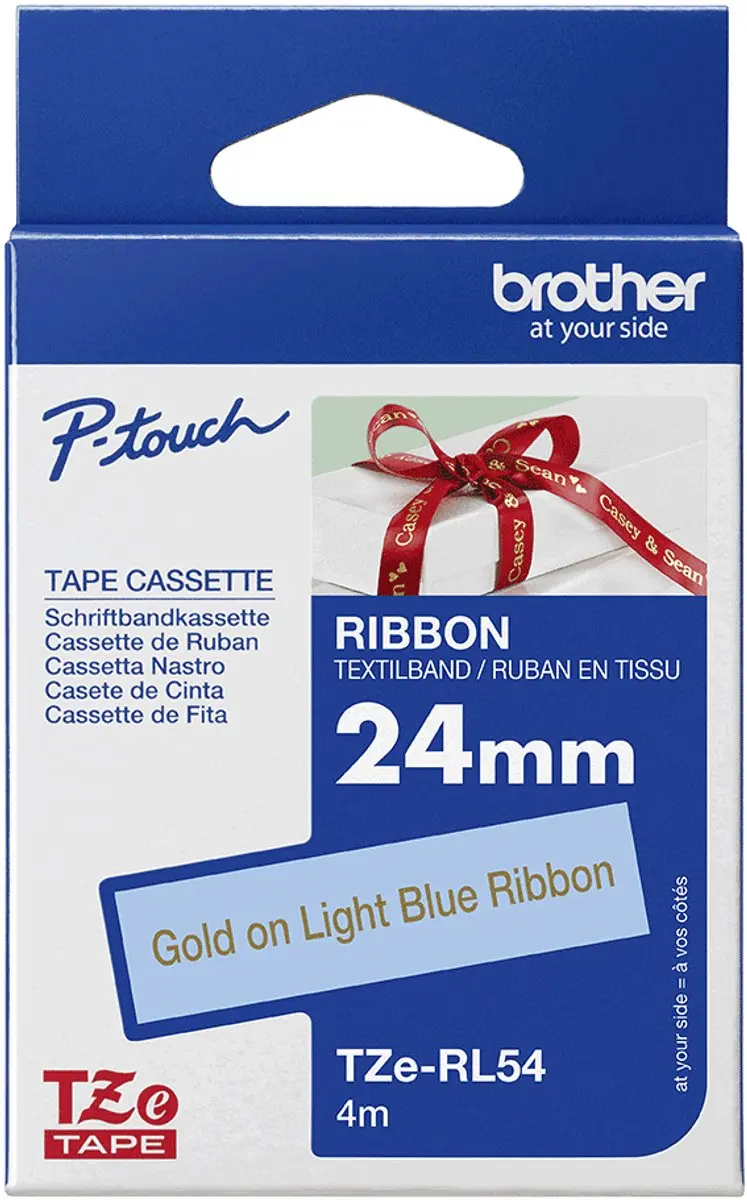 Brother TZE-RL54 Printerlint - Goud