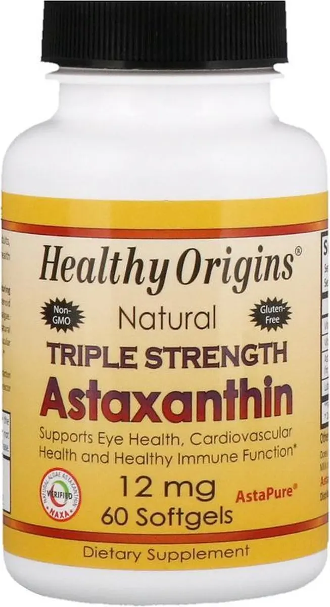 Healthy Origins Astaxanthine 12mg