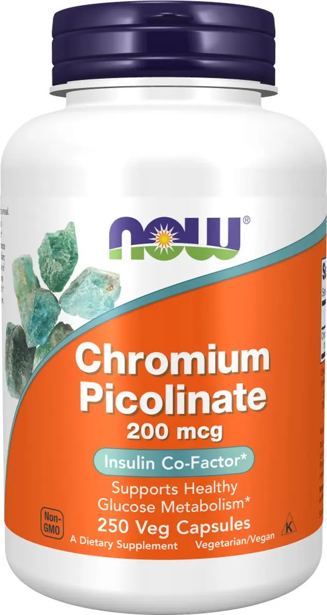 Now Foods Chromium Picolinate 200mcg (250 Caps) Standard