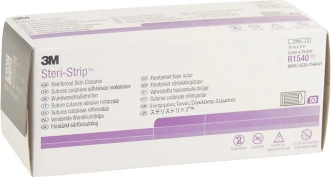 3M Hechtpleister Steristrip 3mm x 75mm, per 50 x 5 strips