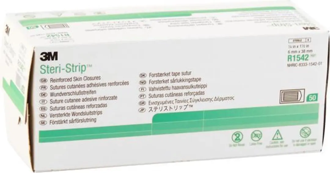3M Hechtpleister Steristrip 6mm x 38 mm, per 50 x 6 strips