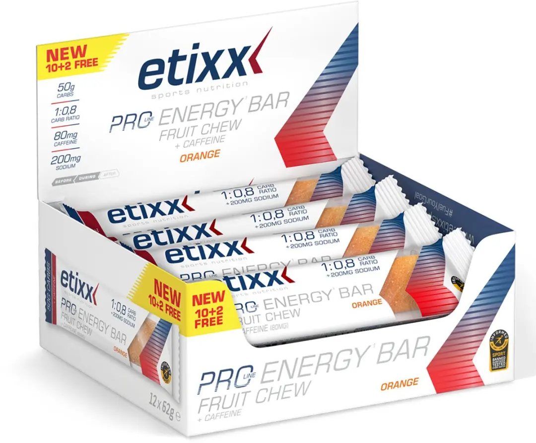 Etixx PRO LINE Energy Bar Fruit Chew + Caffeine