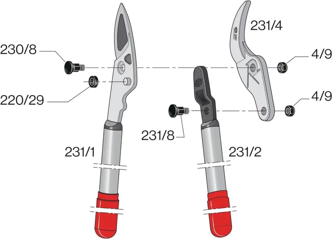 Felco 231 Aambeeld Takkenschaar - Ø40mm - afbeelding 4 van 6