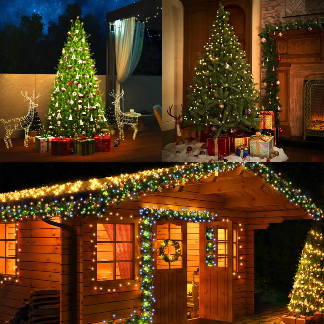 Monzana Lichtsnoer 200 Leds Warm Wit - Afstandsbediening