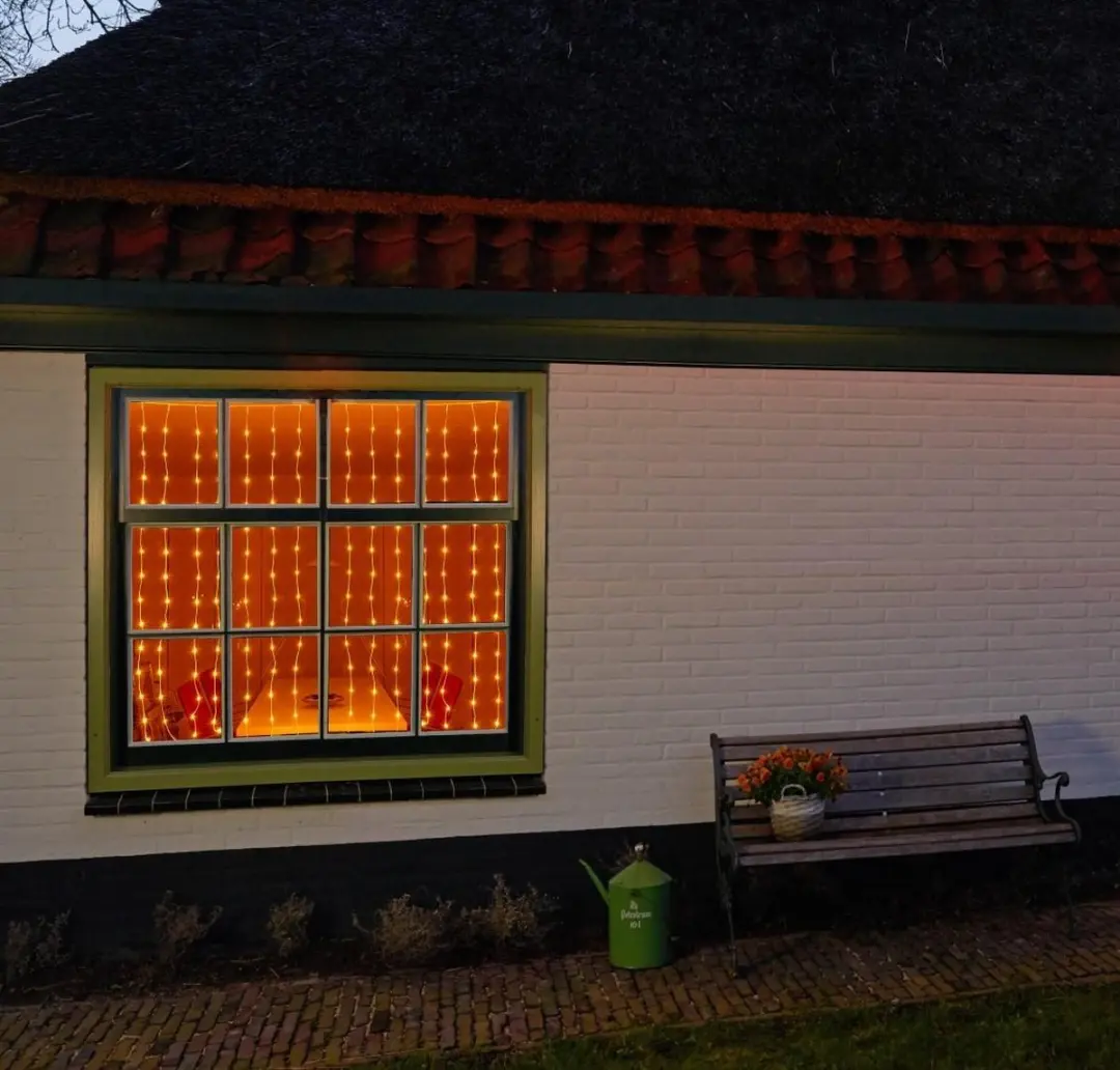 Anna's Collection Raamverlichting 280 LED - 200x140cm - Extra warm wit - afbeelding 5 van 6